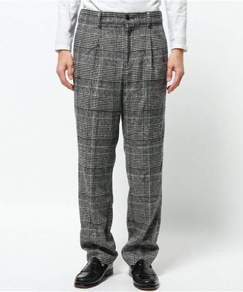 HARE(ハレ)の「ウールチェックパンツ【HARE】(スラックス・メンズ・グレー/ネイビー/ダークネイビー・SMALL/MEDIUM)」の20枚目の写真