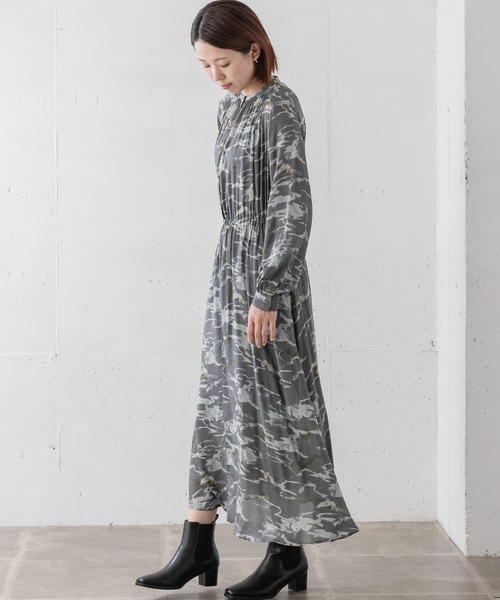 URBAN RESEARCH Sonny Label(アーバンリサーチサニーレーベル)の「マーブルストーン柄ワンピース(ワンピース・レディース・ブラック系その他/グレー系その他/ベージュ系その他・FREE)」の13枚目の写真