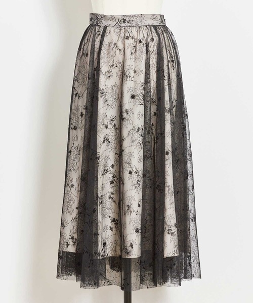 NOELA(ノエラ)の「フロッキーエアリーエアリースカート(スカート・レディース・ブラック/オフホワイト/ラベンダー・S/M)」の13枚目の写真