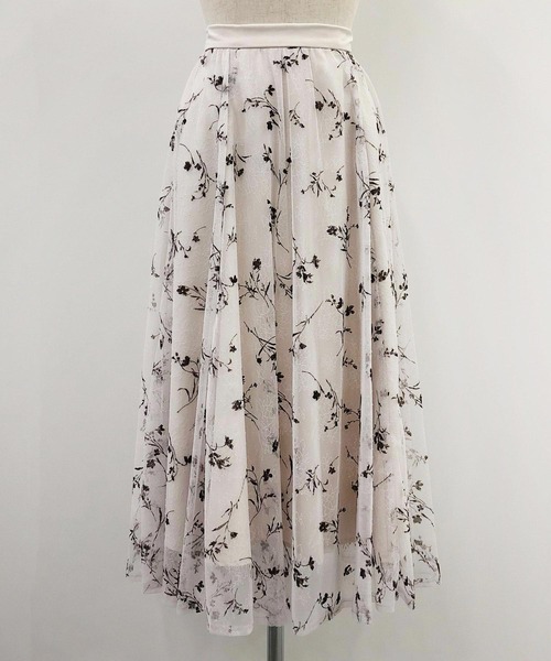 NOELA(ノエラ)の「フロッキーエアリーエアリースカート(スカート・レディース・ブラック/オフホワイト/ラベンダー・S/M)」の22枚目の写真