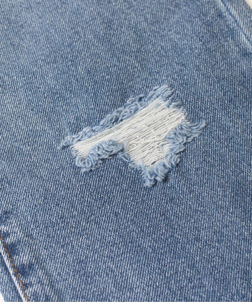 one way(ワンウェイ)の「【oneway Jeans】ダメージロングデニムパンツ(デニムパンツ・レディース・ブラック/ライトブルー・S/M)」の8枚目の写真