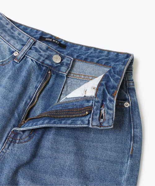 one way(ワンウェイ)の「【oneway Jeans】ダメージロングデニムパンツ(デニムパンツ・レディース・ブラック/ライトブルー・S/M)」の11枚目の写真