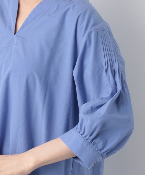 A part by(アパートバイ)の「SC*ピンタックワンピース 953306(ワンピース・レディース・チャコールグレー/オフホワイト/ブルー/グリーン・MEDIUM/LARGE)」の22枚目の写真