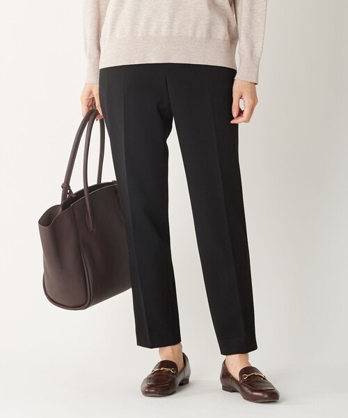 J.PRESS Ladies(J.プレス レディス)の「【WEB限定カラーあり】【洗える】NEWESTバックピーチ テーパード パンツ(その他パンツ・レディース・黄土色系/ブラウン系/ピンク系/ブラック系・XS/S/XXS)」の3枚目の写真