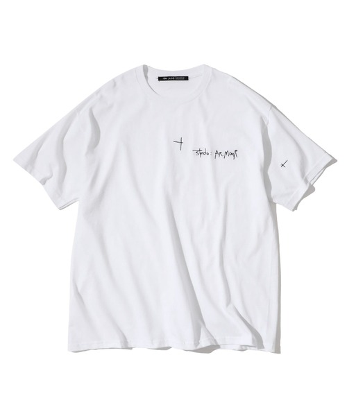 STUDIOUS(ステュディオス)の「【studio:AR.MouR】Embroidery logo tee(Tシャツ/カットソー・メンズ・ブラック/ホワイト・LL/LARGE/MEDIUM/SMALL)」の1枚目の写真