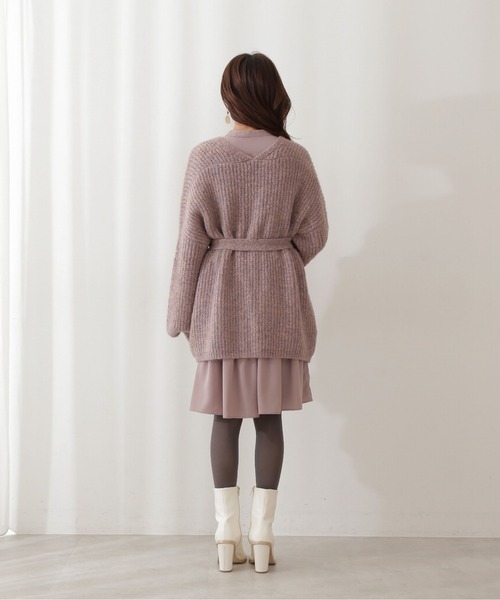 PROPORTION BODY DRESSING（プロポーションボディドレッシング）の「ドロップショルダーニットカーディガン / 1211274001（カーディガン/ボレロ・レディース・ライトピンク/ホワイト/ブルー・FREE）」の9枚目の写真