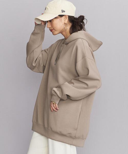 BEAUTY&YOUTH UNITED ARROWS(ビューティーアンドユースユナイテッドアローズ)の「【WEB限定】 ライトダンボールニット スウェット パーカー(パーカー・メンズ・ベージュ/ダークグレー/コバルトブルー/ライトグレー・L/M/S)」の4枚目の写真