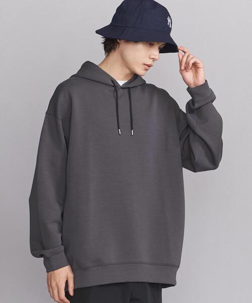 BEAUTY&YOUTH UNITED ARROWS(ビューティーアンドユースユナイテッドアローズ)の「【WEB限定】 ライトダンボールニット スウェット パーカー(パーカー・メンズ・ベージュ/ダークグレー/コバルトブルー/ライトグレー・L/M/S)」の8枚目の写真