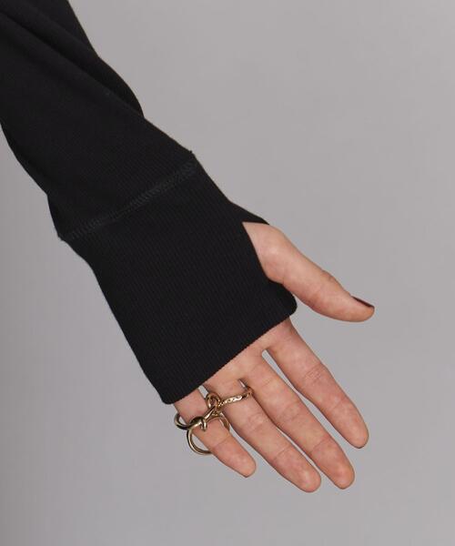 BEAUTY&YOUTH UNITED ARROWS(ビューティーアンドユースユナイテッドアローズ)の「BY コットンフレアタートルネック ワンピース -ウォッシャブル-(ワンピース・レディース・ブラック/ワインレッド/モカ・FREE)」の7枚目の写真