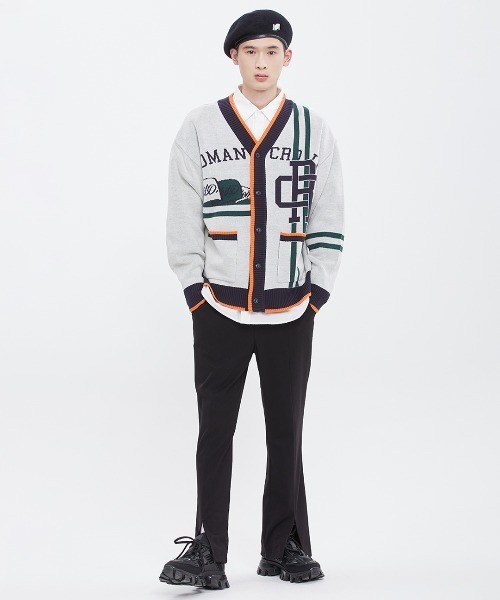ROMANTIC CROWN（ロマンティッククラウン）の「【ROMANTIC CROWN】RC CLUB KNIT CARDIGAN / ロマンティッククラウン RC クラブ ニット カーディガン（カーディガン/ボレロ・メンズ・ネイビー/オートミール・SMALL/MEDIUM/LARGE）」の19枚目の写真