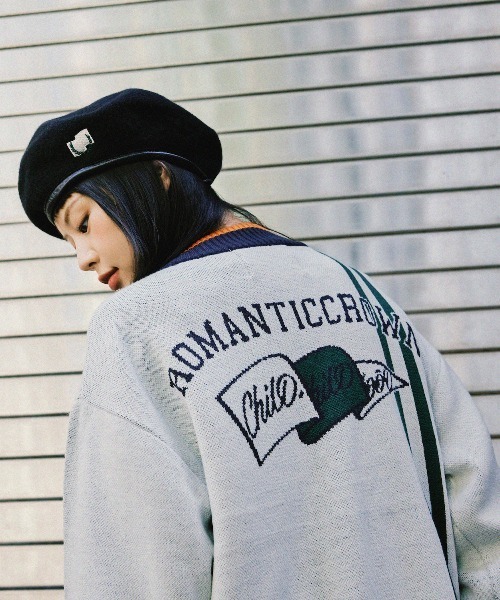 ROMANTIC CROWN（ロマンティッククラウン）の「【ROMANTIC CROWN】RC CLUB KNIT CARDIGAN / ロマンティッククラウン RC クラブ ニット カーディガン（カーディガン/ボレロ・メンズ・ネイビー/オートミール・SMALL/MEDIUM/LARGE）」の17枚目の写真
