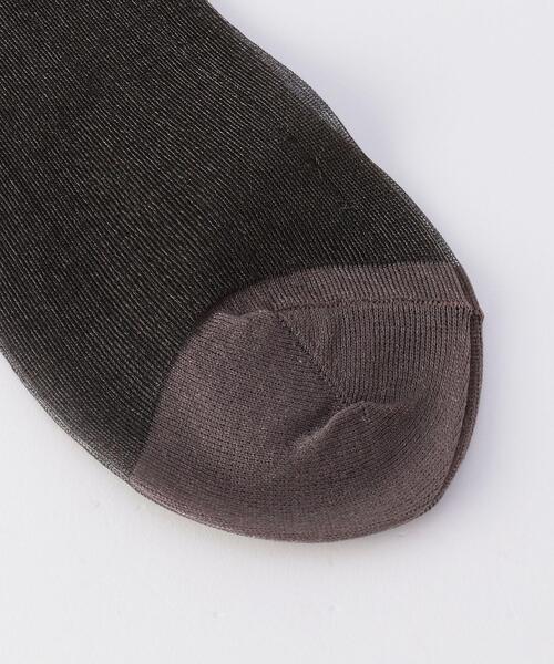 coen（コーエン）の「シアーラメソックス（ソックス/靴下・レディース・ホワイト/ブラック/ダークブラウン/ライム・FREE）」の5枚目の写真