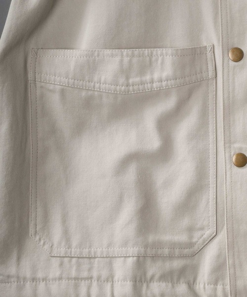 SITRY（シトリー）の「Short Hunting Jacket/オーバーサイズ ショート ハンティング ジャケット/カバーオール（カバーオール・メンズ・ブラック/グリーン/オフホワイト・M/L）」の20枚目の写真