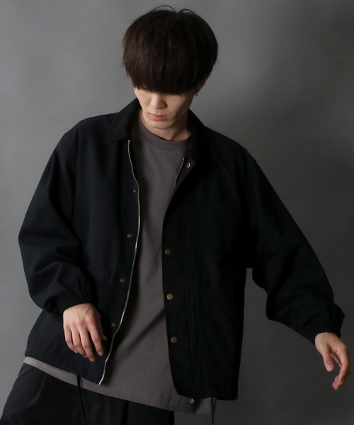SITRY（シトリー）の「Short Hunting Jacket/オーバーサイズ ショート ハンティング ジャケット/カバーオール（カバーオール・メンズ・ブラック/グリーン/オフホワイト・M/L）」の21枚目の写真