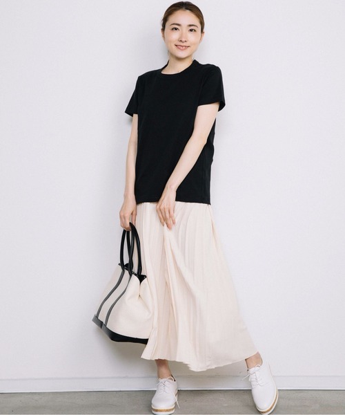 Chaco closet(チャコ クローゼット)の「裾切り替えプリーツデザインキャミワンピース(ワンピース・レディース・ブラック/ベージュ/アイボリー・FREE)」の10枚目の写真