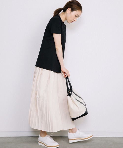 Chaco closet(チャコ クローゼット)の「裾切り替えプリーツデザインキャミワンピース(ワンピース・レディース・ブラック/ベージュ/アイボリー・FREE)」の11枚目の写真