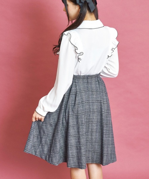 Secret Honey（シークレットハニー）の「サイドレースアップミディ丈スカート（スカート・レディース・ブラウン/グレー・MEDIUM/MEDIUM/TALL）」の12枚目の写真