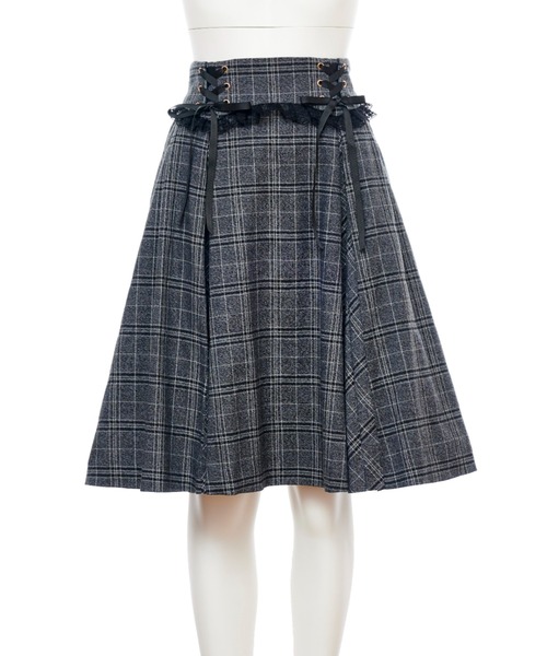 Secret Honey（シークレットハニー）の「サイドレースアップミディ丈スカート（スカート・レディース・ブラウン/グレー・MEDIUM/MEDIUM/TALL）」の16枚目の写真