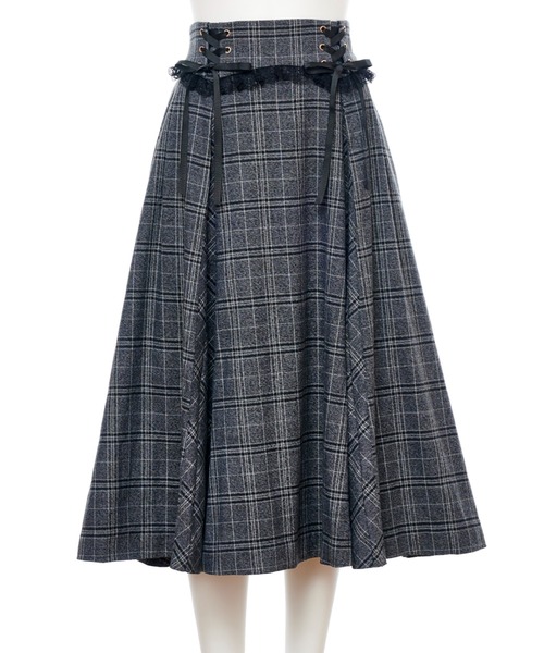 Secret Honey（シークレットハニー）の「サイドレースアップミディ丈スカート（スカート・レディース・ブラウン/グレー・MEDIUM/MEDIUM/TALL）」の5枚目の写真