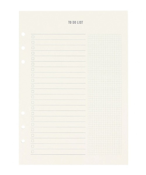 MARK'S(マークス)の「PAPERIAN ぺーパーリアン システム手帳 A5リフィル・コンテンツ(手帳/メモ帳・レディース・アイボリー/グリーン/ホワイト/ピンク系その他/ベージュ/ピンク/ライトブルー/オレンジ/クリーム・FREE)」の5枚目の写真