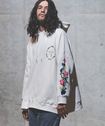 mpa2710-Back side brushed sweat material printed design hoodie パーカー
