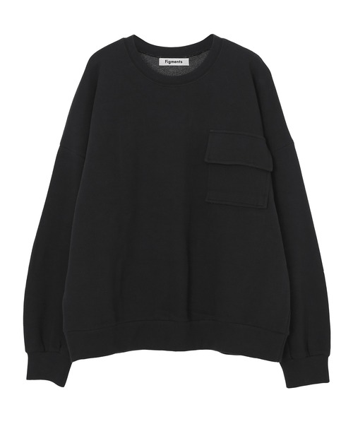 Figments（フィグメンツ）の「フロントポケットスウェット（スウェット・レディース・ブルー/ブラック・FREE）」の7枚目の写真