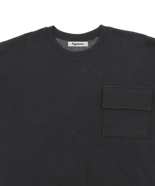 Figments（フィグメンツ）の「フロントポケットスウェット（スウェット・レディース・ブルー/ブラック・FREE）」の5枚目の写真