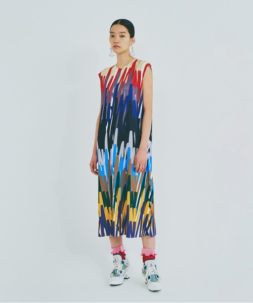 ワンピース NONTOKYO RIB CREWNECK ONE-PIECE NON TOKYO（ノントーキョー）の「RIB CREWNECK ONE-PIECE(NO SLEEVE