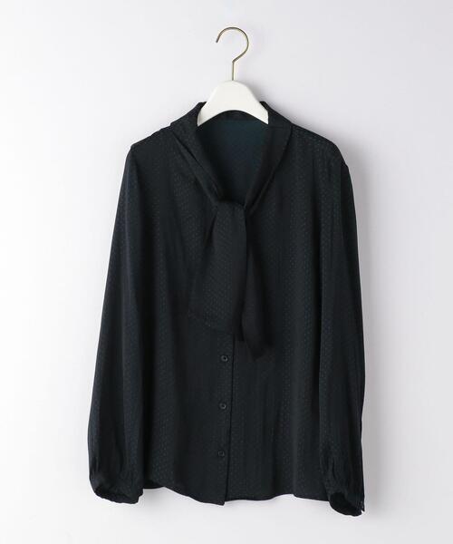 closet story(クローゼットストーリー)の「<closet story(クローゼットストーリー)>サテンドビー タイ ブラウス(シャツ/ブラウス・レディース・ライトグレー/ネイビー/ピンク・FREE)」の17枚目の写真