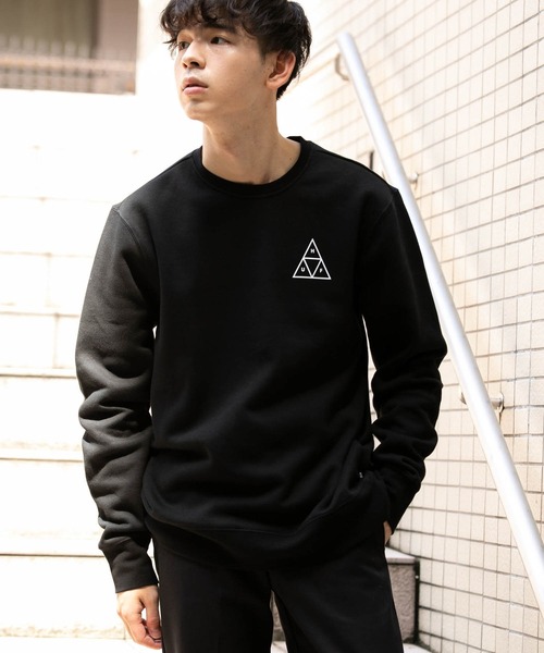 HUF（ハフ）の「ハフ トレーナー トライアングルロゴ スウェット（スウェット・メンズ・ブラック/グレー・L/M/S/XL/XXL）」の8枚目の写真