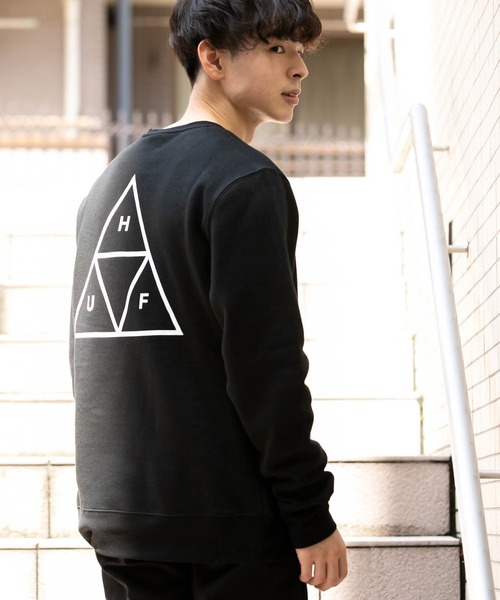 HUF（ハフ）の「ハフ トレーナー トライアングルロゴ スウェット（スウェット・メンズ・ブラック/グレー・L/M/S/XL/XXL）」の13枚目の写真