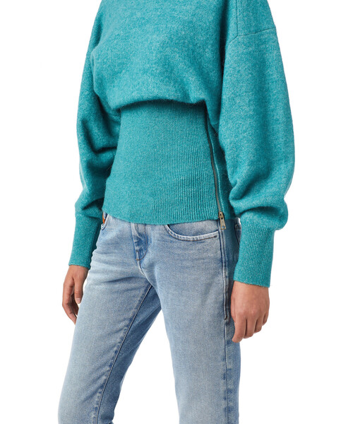 DIESEL（ディーゼル）の「レディース ニット リラックスフィット ボリュームリブ ドロップショルダー（ニット/セーター・レディース・レッド/ブルー・X-SMALL/LARGE/MEDIUM/SMALL）」の16枚目の写真