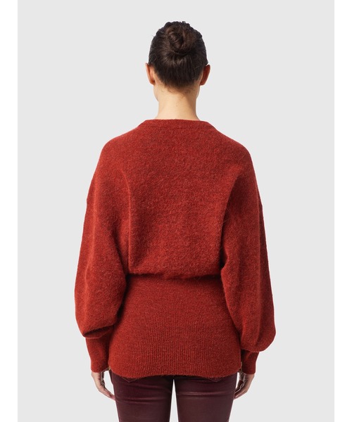 DIESEL（ディーゼル）の「レディース ニット リラックスフィット ボリュームリブ ドロップショルダー（ニット/セーター・レディース・レッド/ブルー・X-SMALL/LARGE/MEDIUM/SMALL）」の3枚目の写真