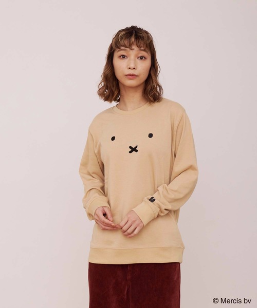 Miffy（ ミッフィー）の「【OUTDOOR PRODUCTS】【MIFFY/ミッフィー】 裏毛スウェット トレーナー（スウェット・メンズ・スミクロ/オリーブ/ピンク/ベージュ系その他/ブルー/ベージュ/その他1/オフホワイト/ホワイト系その他・MEDIUM/X-LARGE/LARGE）」の6枚目の写真
