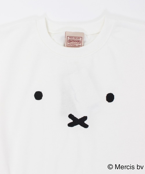 Miffy（ ミッフィー）の「【OUTDOOR PRODUCTS】【MIFFY/ミッフィー】 裏毛スウェット トレーナー（スウェット・メンズ・スミクロ/オリーブ/ピンク/ベージュ系その他/ブルー/ベージュ/その他1/オフホワイト/ホワイト系その他・MEDIUM/X-LARGE/LARGE）」の14枚目の写真