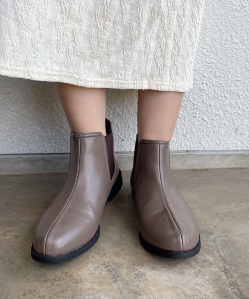 nemne store（ネンネストア）の「カカオ香るサイドゴアブーツ（ブーツ・レディース・ブラック/ダークブラウン/ライトブラウン・LL/S/M/L）」の21枚目の写真