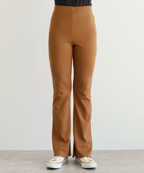 reca(レカ)の「裏起毛スリット入りフレアパンツ(その他パンツ・レディース・グレー系その他/モカ/ブラック/チャコールグレー/キャメル/パープル系その他・FREE)」の21枚目の写真