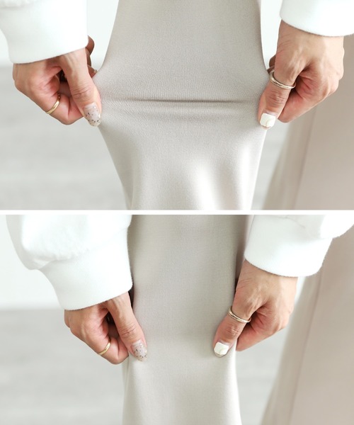 reca(レカ)の「裏起毛スリット入りフレアパンツ(その他パンツ・レディース・グレー系その他/モカ/ブラック/チャコールグレー/キャメル/パープル系その他・FREE)」の12枚目の写真