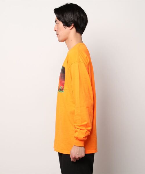 NINE RULAZ LINE（ナインルーラズライン）の「ナインルーラーズ [Nine Rulaz] - ヘリコプター グラフィック 長袖 Tシャツ [Helicopter L/S Tee]（Tシャツ/カットソー・メンズ・オレンジ/ブラック/ホワイト・MEDIUM/LARGE/X-LARGE/XX-LARGE）」の5枚目の写真