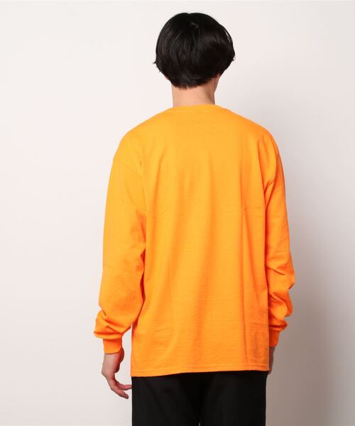 NINE RULAZ LINE（ナインルーラズライン）の「ナインルーラーズ [Nine Rulaz] - ヘリコプター グラフィック 長袖 Tシャツ [Helicopter L/S Tee]（Tシャツ/カットソー・メンズ・オレンジ/ブラック/ホワイト・MEDIUM/LARGE/X-LARGE/XX-LARGE）」の6枚目の写真
