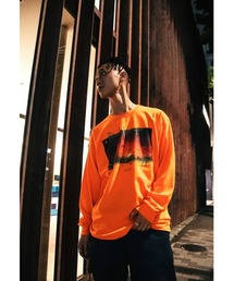 ナインルーラーズ [Nine Rulaz] - ヘリコプター グラフィック 長袖 Tシャツ [Helicopter L/S Tee]