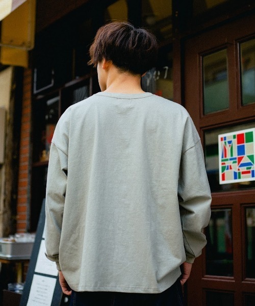 spoon store(スプーンストア)の「ワンポイント刺繍の喫茶長袖Tシャツ(Tシャツ/カットソー・レディース・ホワイト/ライトブルー/カーキ/アイボリー/ベージュ系その他/ブルー系その他/チャコール・フリー)」の9枚目の写真