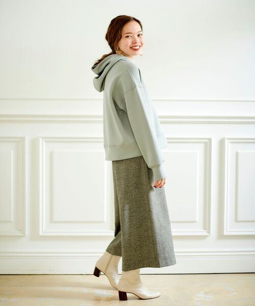 le.coeur blanc（ルクールブラン）の「ツイードライクワイドクロップドパンツ（その他パンツ・レディース・チャコールグレー/ブラック/グレー・38/36）」の22枚目の写真