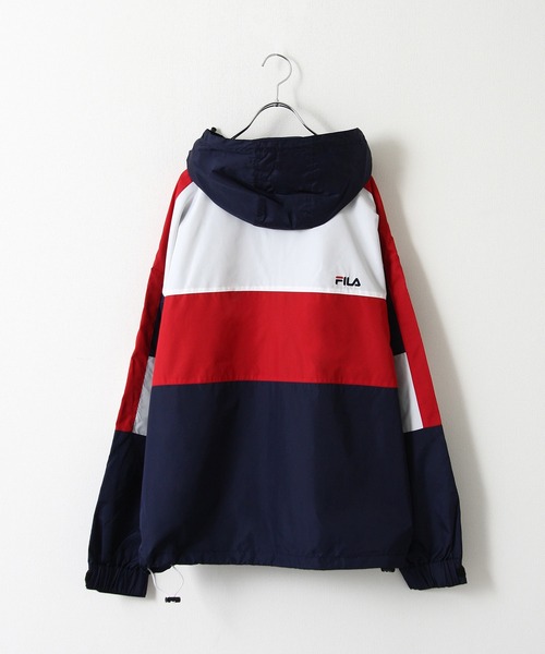 FILA(フィラ)の「【FILA】バイカラーフードライトジャケット(マウンテンパーカー・メンズ・ブラック/ネイビー/カーキ・MEDIUM/LARGE/X-LARGE)」の12枚目の写真