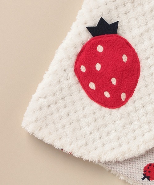 baby cheer（ベイビーチアー）の「いちごベスト（ベスト・キッズ・キナリ・70-90cm）」の4枚目の写真