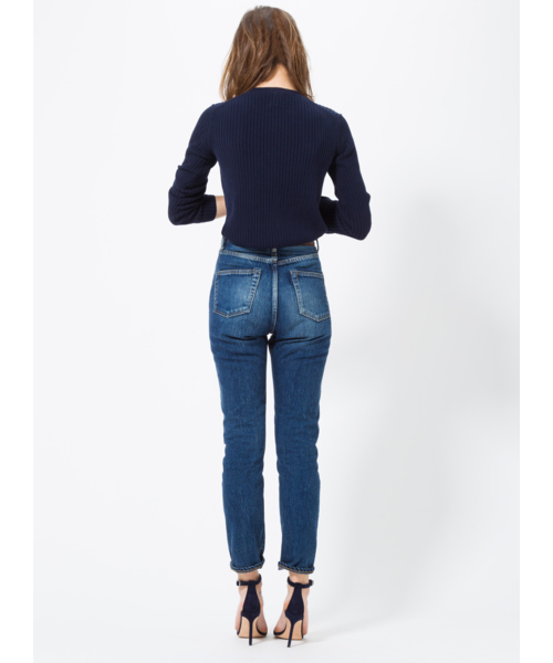 SEA(シー)の「VINTAGE 875H ハイライズスリムクラッシュオリジナルセルヴィッチデニムパンツ(デニムパンツ・レディース・ブルー/ライトブルー/ワンウォッシュ/ノンウォッシュ・27/24/25/26)」の6枚目の写真