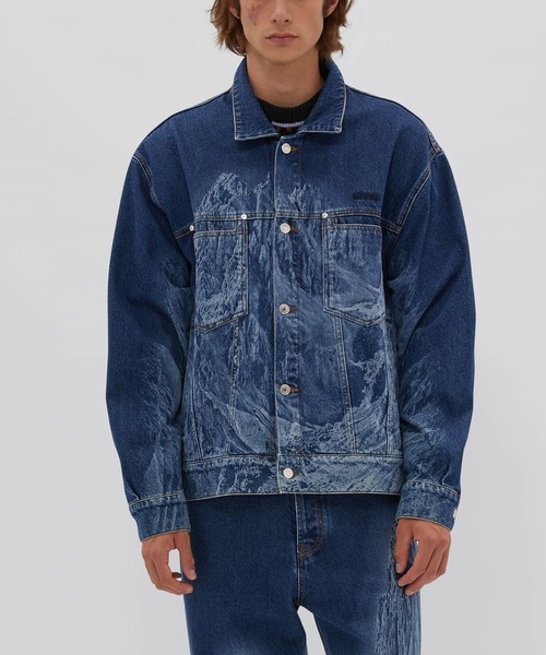 MSGM(エムエスジーエム)の「マウンテンデニムジャケット(デニムジャケット・メンズ・インディゴブルー・46/48)」の3枚目の写真