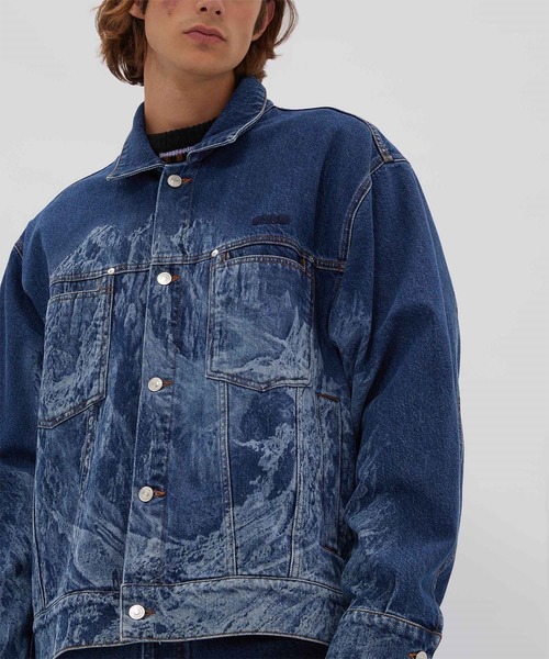 MSGM(エムエスジーエム)の「マウンテンデニムジャケット(デニムジャケット・メンズ・インディゴブルー・46/48)」の4枚目の写真