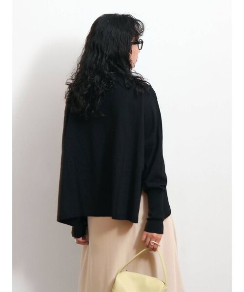 Ungrid(アングリッド)の「ウォッシャブルタートルワイドニット(ニット/セーター・レディース・ヘザーグレー/ブラック/ピンク・FREE)」の8枚目の写真