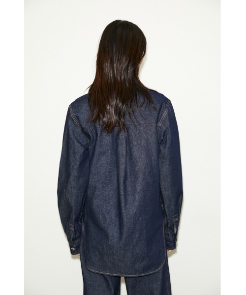 THROW by SLY（スローバイスライ）の「THROW WASHED DENIM SH/デニムシャツ（シャツ/ブラウス・レディース・ライトブルー/ブルー・FREE）」の19枚目の写真